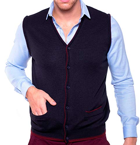 Dipuman - Gilet sans Manche - sans Manche - Homme Multicolore Multicolore Taille Unique - Bleu - XXXXX-Large