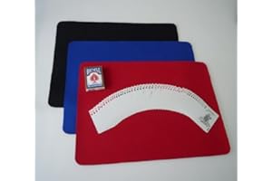 SUMAG Magic Trick Grand tapis de cartes professionnel (52,5 x 37,8 x 0,5 cm) Magiciens Gros Plan Pad (rouge/bleu/noir disponible) Gimmick (bleu)