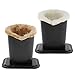 Produktbild FLAMEER Packung Mit 2 Plüsch Gefütterte Brillenhalter Stand PU Upright Pen Holder Home Decor