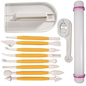 11 Pcs Cake Decorating Equipment Tools Modelling Set - Sugarcraft by RIVENBERT