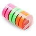 Produktbild Labelwell 9mm x 3m Ersatz für Dymo 3D-Prägeetiketten (Embossing Tape) Etikettenband Weiß auf Fluoreszierend / Fluorescent Green/ Rosa / Orange - 6 Rollen Vinyl-Prägeetiketten Schriftbänd Etikettenbands Kompatibel mit Dymo Organizer Xpress/Office-Mate II/Junior/Omega Etikettenhersteller (2 Stück Jede Farbe )
