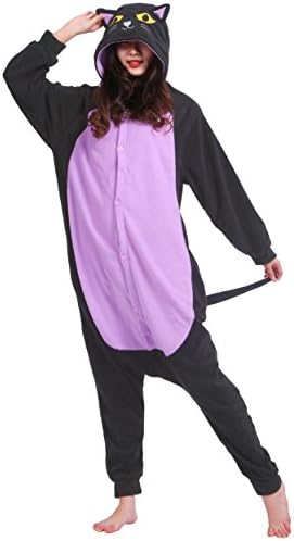 Unisex Adult Pajamas Animal Cosplay Midnight Cat Suitable For height 140-187cm