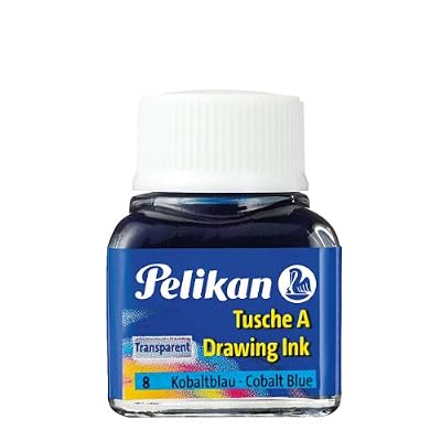 Pelikan 201574 Encre de Chine A, Flacon 10 ML, Bleu Cobalt
