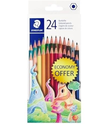 Staedtler Hexagonal Coloured 12 Pencils : Amazon.co.za: Office