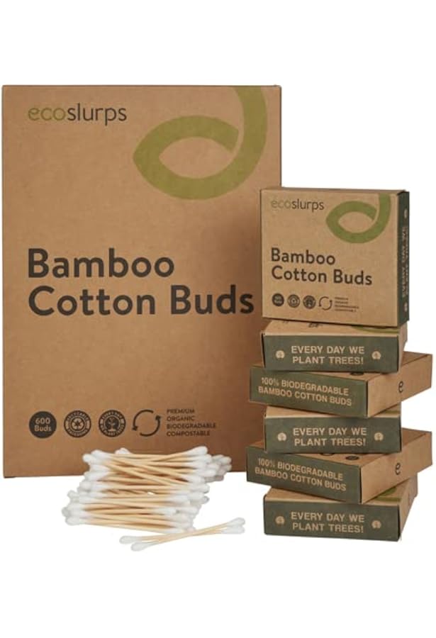 Coton-tige Bambou Biodégradable - Lot De 800 - Emballage Carton Recyclé - Alternative Écologique Au Plastique