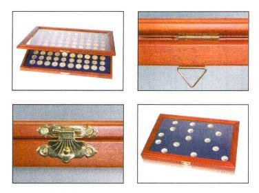 Holz-Vitrine für 100 Pin’s Modellnr. 5866 - 2