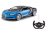 Offiziell lizenziert Jamara 405135 RC Bugatti Chiron 40MHz 1:14 RC Auto ferngesteuertes, blau