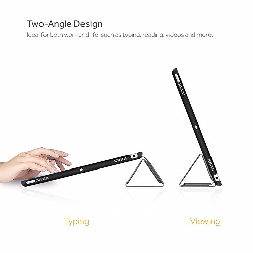 iPad Pro 10.5 2017 Hülle, EasyAcc Ultra Slim iPad Pro 10.5 Hülle Smart Cover mit Auto Sleep / Wake Up Funktion und Standfunktion für iPad Pro 10.5 2017 – Grau, Ultra Slim - 5