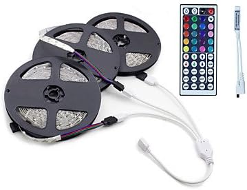 15M 3*5M 3528 RGB 900 LED With Flexible Light With LED Lights With No Water DC 12V 900LED And 44Key Infrared Remote Control Kit , rgb
