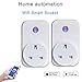 Produktbild DZSF WiFi Smart Plug Socket Works Mini Smart Outlet mit Energie-Monitoring, App Fernbedienung und Timer-Funktion, No Hub Required, (2 Pack)