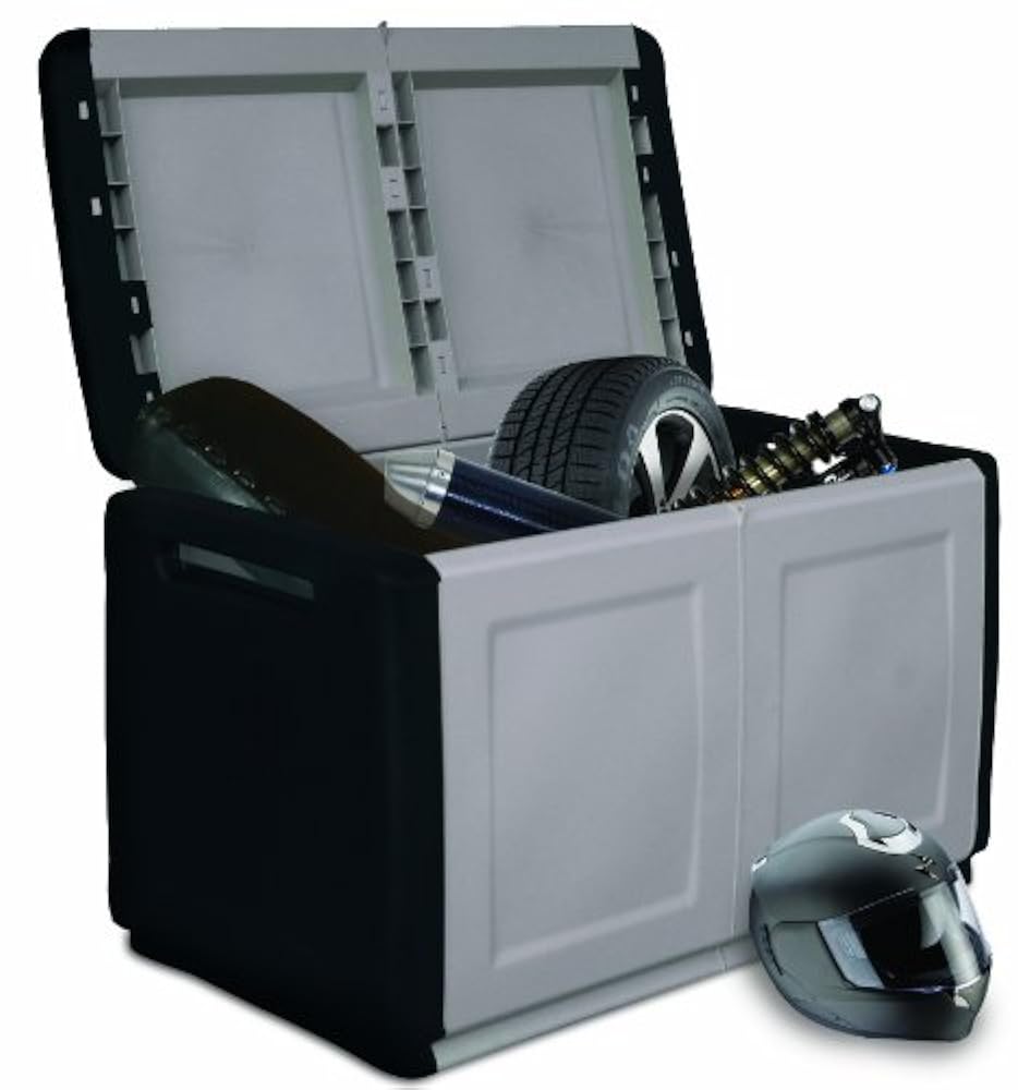 Art Plast CB2/N Kunststofftruhe, Schwarz/Anthrazit