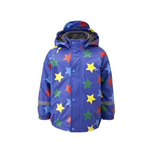 Kozi Kidz Varberg Fleece Lined Rain Jacket - Stars
