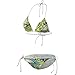Produktbild adidas Bikini Triangle Graphic White Sharp Grey Samba Blue Gr. 34 F50361