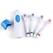 MAIKE MALL Power Toothbrush Electric Toothbrushes Waterproof Revolving Multidirection Toothbrushes with 4 Replacement Heads for Children