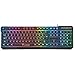 Produktbild Tastatur, HARRYSTORE Ergonomische Wasserdichte Bunte LED Beleuchtete Beleuchtete USB Wired Gaming Tastatur