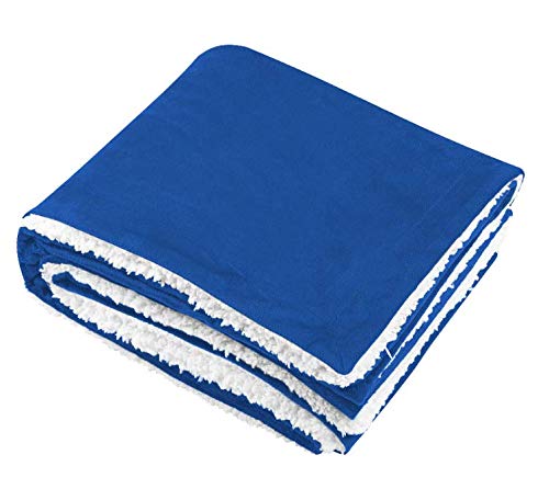 Bedsure Sherpa Throw Blanket Silver Grey Travel/Single Size (130 x 150cm) Fleece Bed Throws Warm Rev