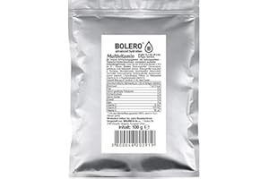 Bolero Bebidas 100 g bolsa - suficiente para 20 litros de bebida sin azúcar - sin calorías - sin aspartamo (Multivitaminas)