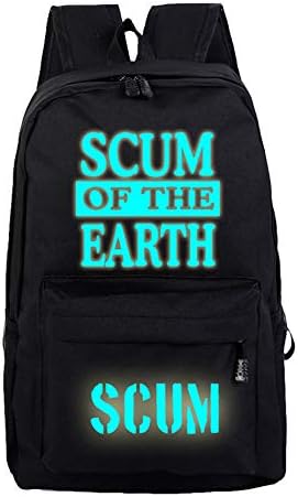 SCUM Hot Sale Luminous School Bag Collection Canvas Backpack Hiking Bag for Women and Men