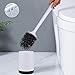 Produktbild WC Bürste,WC-Bürste und Halter,Toilettenbürste,Toilettenbürste aus Gummi,Gummi-Toilettenbürste mit weichen Borsten,Toilettenbürste und Halterset für Badezimmer,aus haltbarem thermoplastischem Gummi
