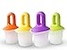Produktbild BIANJESUS Stick Ice Cream Moulds Hausgemachte Silikon 4Pcs Popsicle Formen Set Free Silikon Obst Eiswürfelschale Nicht Spill Deckel Reinigungsbürste Falten Trichter Eis Formen