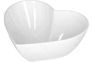 LA PORCELLANA BIANCA la Porcellana Cupido Schale in Herzform, 15 x 16,5 x 6,5 GB, Weiß