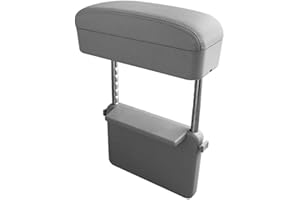 Qirc Apoyabrazos Universal Consola Central apoyabrazos Extensor Codo y antebrazo muñeca Soporte Ajustable Altura Confort Universal Almohadillas de reposabrazos (Gris)