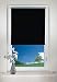 Produktbild Rapid Teck® Klemmfix Thermo Verdunkelungsrollo 70cm x 150cm schwarz Verdunklungsrollo Seitenzug Klemmrollo + Kindersicherung