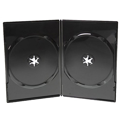 Amaray DVD Doppelhüllen Slim, 7 mm, Schwarz, 50 Stück - 2