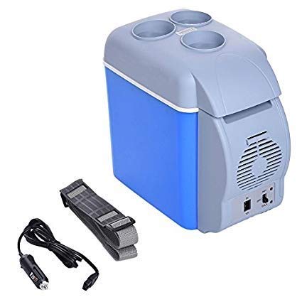 Piyuda Portable Fridge 12V 7.5L Car Travel Fridge ABS Multi-Function Freezer Warmer Cooling & Warming Refrigerator
