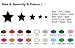 48pcs Stars wall sticker/Car Bike Star Nursery Children Wall Sticker /Decal (WHITE) by Colourful sticker