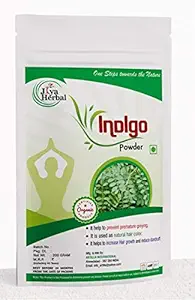 Jiya Herbal Indigo Powder (Indigofera Tinctoria) For Hair Pure Neel Powder For Black Hair & Beard Dye/Color - Black (200 Gm)