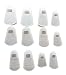 Produktbild 12er Set Silikon Fingerschutz – Universal Fingerkuppen Abdeckungen Schutz-Kappen Hüllen Durchsichtig/Transparent – ideal für Haushalt Handwerk Malen Gitarre – Handschuhe Ersatz - WIEDERVERWENDBAR