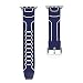 Produktbild OWEM Farbe Silikonband, Gummi Am Besten Band Für Apple Watch Strap 44Mm 42Mm 38Mm 40Mm Uhr Für Apple Strap Strap Für Iwatch Series 4 3 2 1 Strap,Blue,44mm