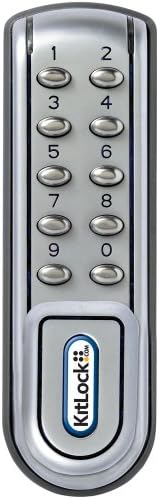 Kitlock 1200 SG KL1200 Electronic Locker Lock, Silver Grey