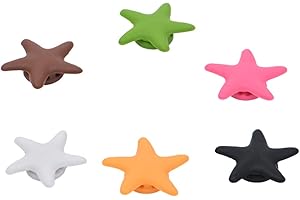 Yomiro Organizer a Clip per Cavo, Gestione del Cavo, Supporto per Cavo, Fermacavi Multifunzione Adesivo, Cable Management, Accessori Scrivania (Stella marina)