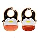 Waterproof&Leakproof Baby Bibs, Unisex, brown penguin