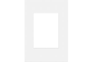 DEHA Design White Photo Mount A3 (29.7 x 42.0cm) – Acid-Free Archival Board for A4 (21.0 x 29.7cm) Photos and Prints