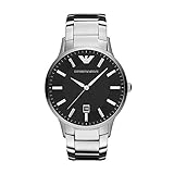 Emporio Armani Herren-Armbanduhr 43mm Armband Edelstahl + Gehäuse Quarz AR2457