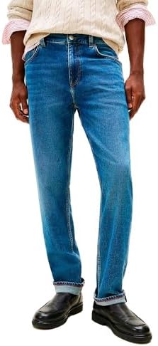 Tommy Hilfiger Denton STR SEP Indigo MW0MW41901 Diritto, Denim, 33W/32L, Denim (Indaco Settembre), W33 / L32