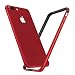 Produktbild Humixx iPhone 7/8 Plus Hülle,iPhone 7/8 Plus case, [Extreme Serie] Eloxierten Aluminium TPU Hybrid Stoßfest Bumper Rahmen für iPhone 7/8 Plus (Rot)