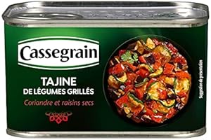 CASSEGRAIN - Tajine De Légumes Grillées, Coriandre Et Raisins Secs 1/2 375G - Lot De 3