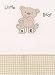 Unisex Baby Cream Gingham Bear 3 Piece Bedding Bale Set - Nursery Cot bed by My Little World
