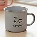 Produktbild gfjfd Kreative Keramik Tasse Hause Täglichen Trinkwasser Tasse Tee Tasse Niedlichen Becher Cartoon Emaille Milch Frühstück Tasse Roller Absatz 270Ml