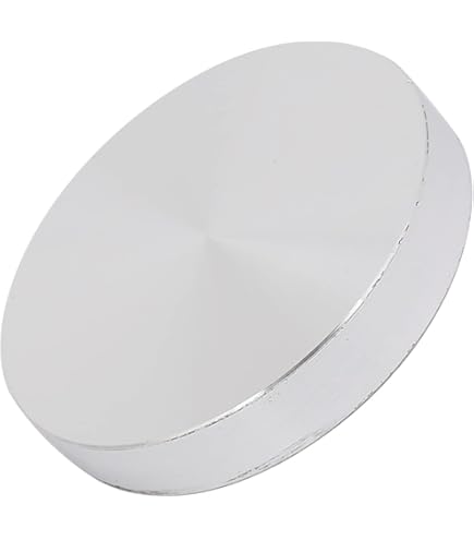 METALLIXITY Sólido Aluminio Disco (M8x40mmx10mm) 1 Uds, Vidrio Mesa Superior Adaptador Aluminio Círculo Disco - Para Té Bar, Y Otros Vidrio Muebles Accesorios