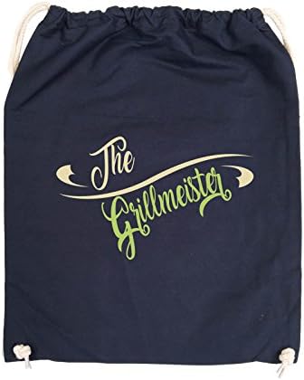 Comedy Bags - The Grillmeister - gym bag - 37x46cm - Colour: navy / beige-green