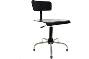 idovy Silla Industrial para máquina de Coser con pistón de Gas - Color Negro