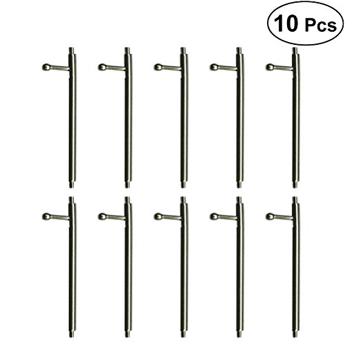 UKCOCO Fitbit Versa Spare Pins for Straps with Quick Release Springs, Straps Metal Pins for Fitbit Versa Smartwatch (23 mm x 1.5 mm, 10 Pieces)