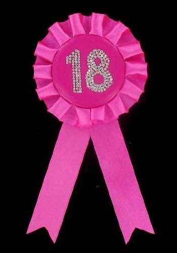 1 x 18th Birthday Rosette Badge by Birthday
