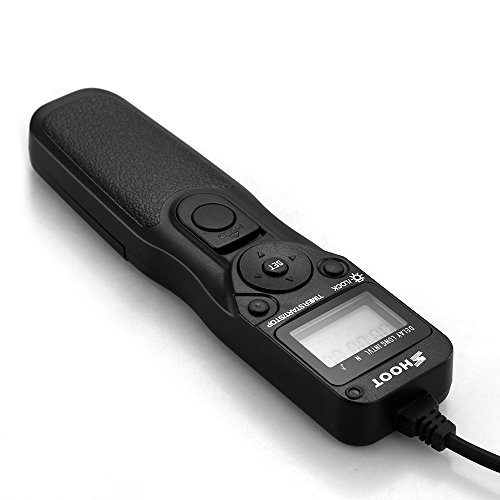 fitTek   Shoot LCD D  clencheur    Distance Obturateur Retardateur Filaire T  l  commande pour Nikon DSLRs avec 10-Pin Connection Convenable    Nikon D4s D4 D3 D3x D3s D810 D800 D800E D2 D2H D2Hs D2X D2Xs D1 D1H D1X D200 D300 D300x D300s D700