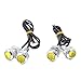 Produktbild DealMux 4pcs 18mm Projektor-Objektiv-Adler-Augen-Auto-Lampe Gelbe COB LED DRL Glühlampen 12V